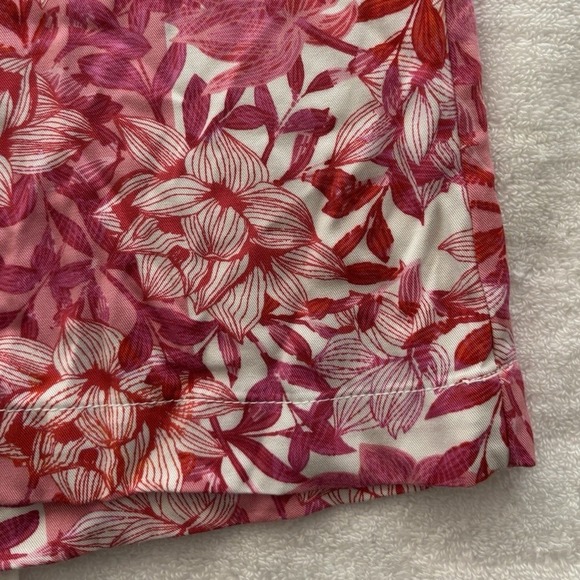 Caribbean Joe Pants Womens Size 16 Casual Travel Tropical Rayon Wide Leg Cropped - Picture 13 of 15